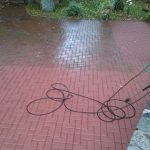 takelių latakų terasų plovimas stipria vandens srove