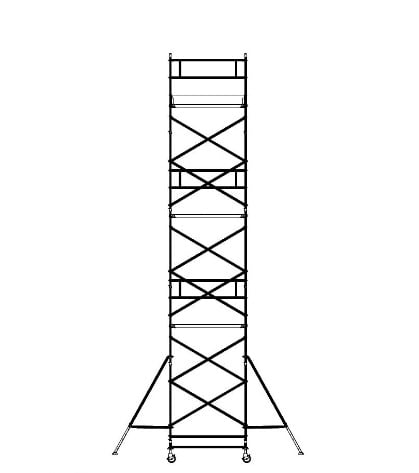 Aliuminio bokštelis aliumininiai bokšteliai Aluberg 770-1100