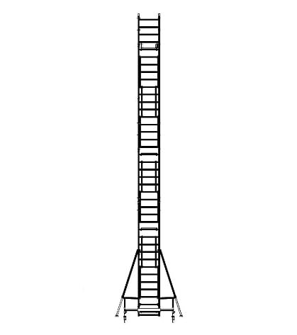 Aliuminio bokštelis bokšteliai Aluberg 770-1200