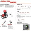 Nešiojamasis-benzininis vibratorius kuprinė ENAR instrukcija
